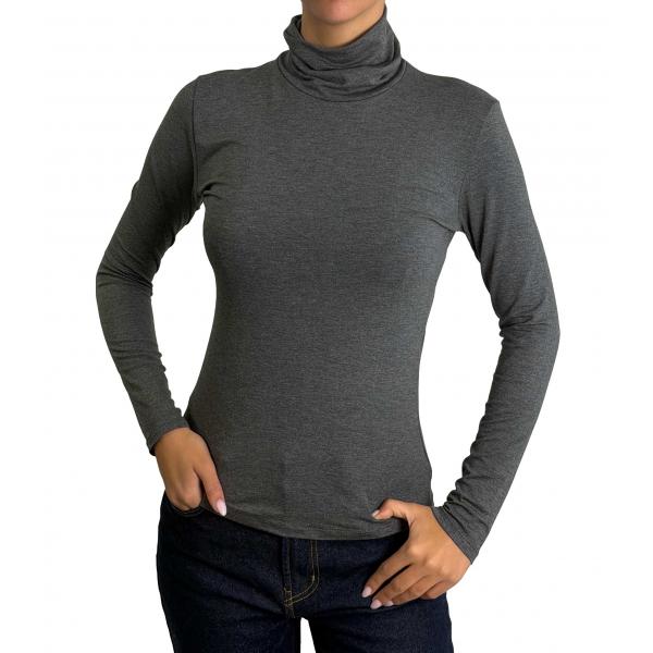 Maglia collo alto in viscosa